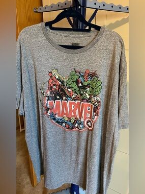 Marvel Black and Gray Logo Crewneck